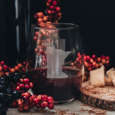 Stemless Wine Glass - Minnesota
