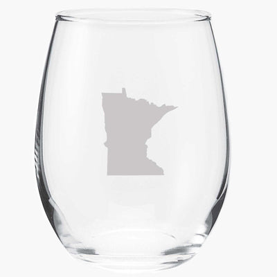 Stemless Wine Glass - Minnesota