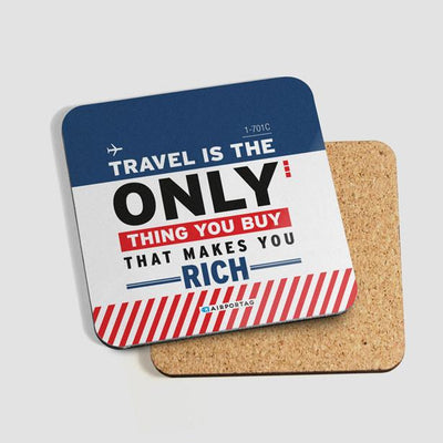 "Travel Is…" Tag Coaster