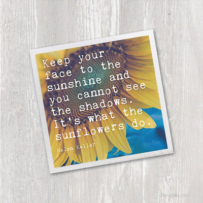 Magnet - Sunflowers Quote
