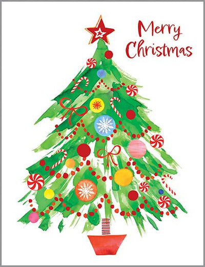 Ornament Tree Christmas Cards (Box of 10)