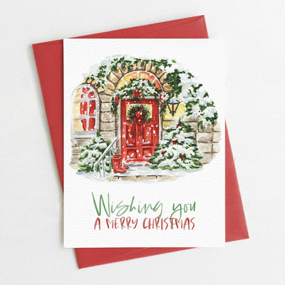 Merry Christmas Front Door Card