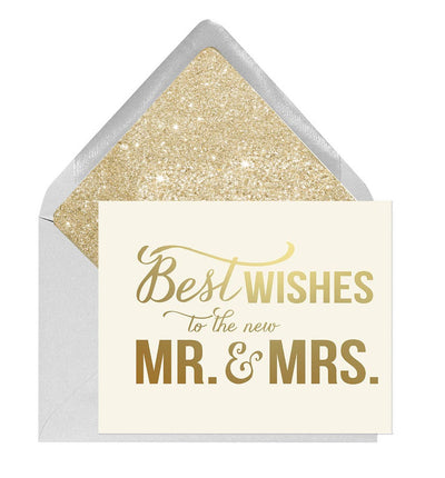 Best Wishes Mr. and Mrs. Wedding Card