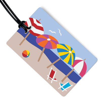Beach Umbrellas Luggage Tag