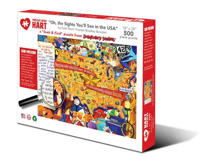 Oh, the Sights You'll See in the USA Puzzle