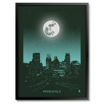 Minneapolis Moon Art Print