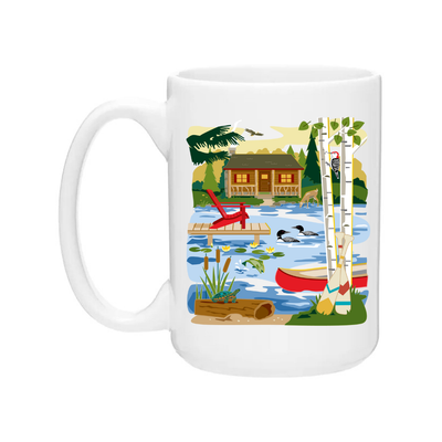 Cabin Lake Life Mug