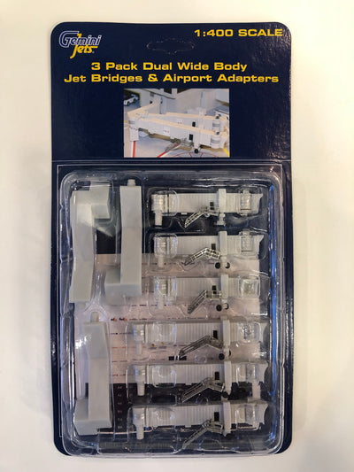 GeminiJets 1:400 Widebody Double Jet Bridges (Set of 3) GJARBRDG2